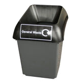30L Recycling Bin with Lid & General Waste Logo - Honesty Sales